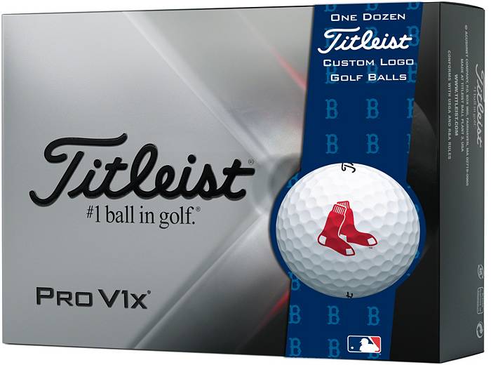 Titleist 2021 Pro V1x Boston Red Sox Golf Balls