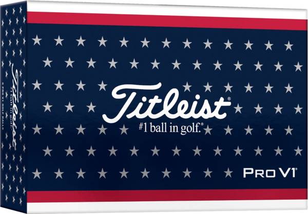 Titleist 2021 Pro V1 US Flag Golf Balls - 6 Pack