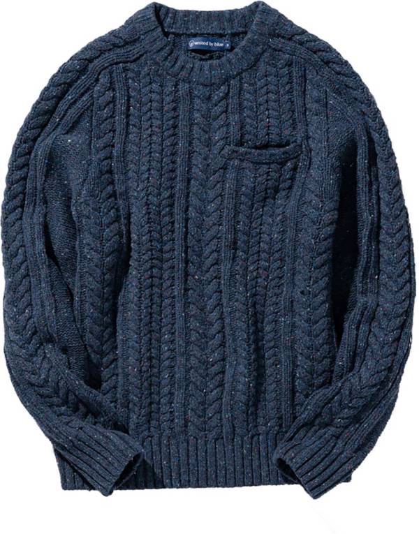 United By Blue Men's Pocket Cable Crew Sweater product image