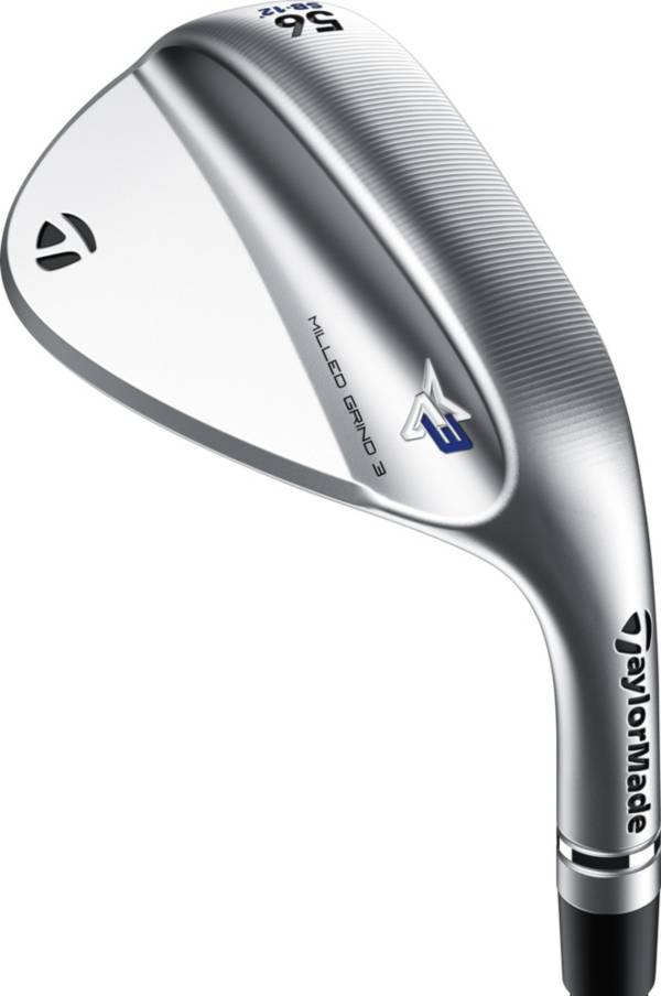 TaylorMade Milled Grind 3 Satin Raw Chrome Custom Wedge product image