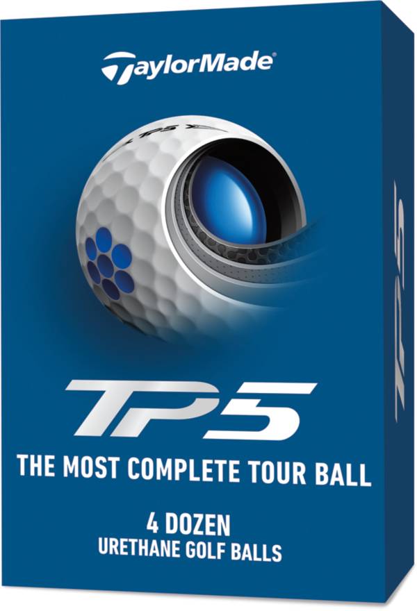 : TaylorMade TP5 Golf Balls, Dozen, White : Sports