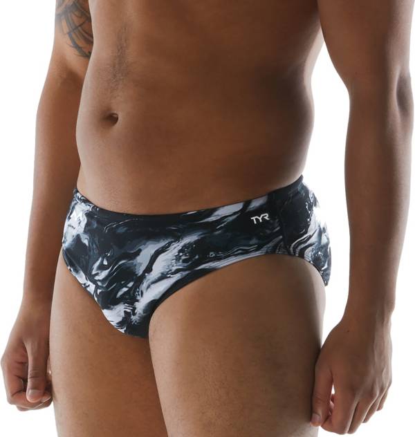 TYR x Simone Men's Marble Clouds Racer Swim Briefs