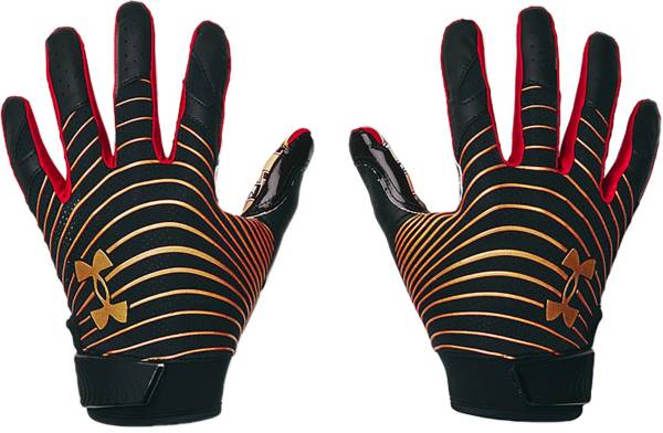 Under armour gold football sales gloves