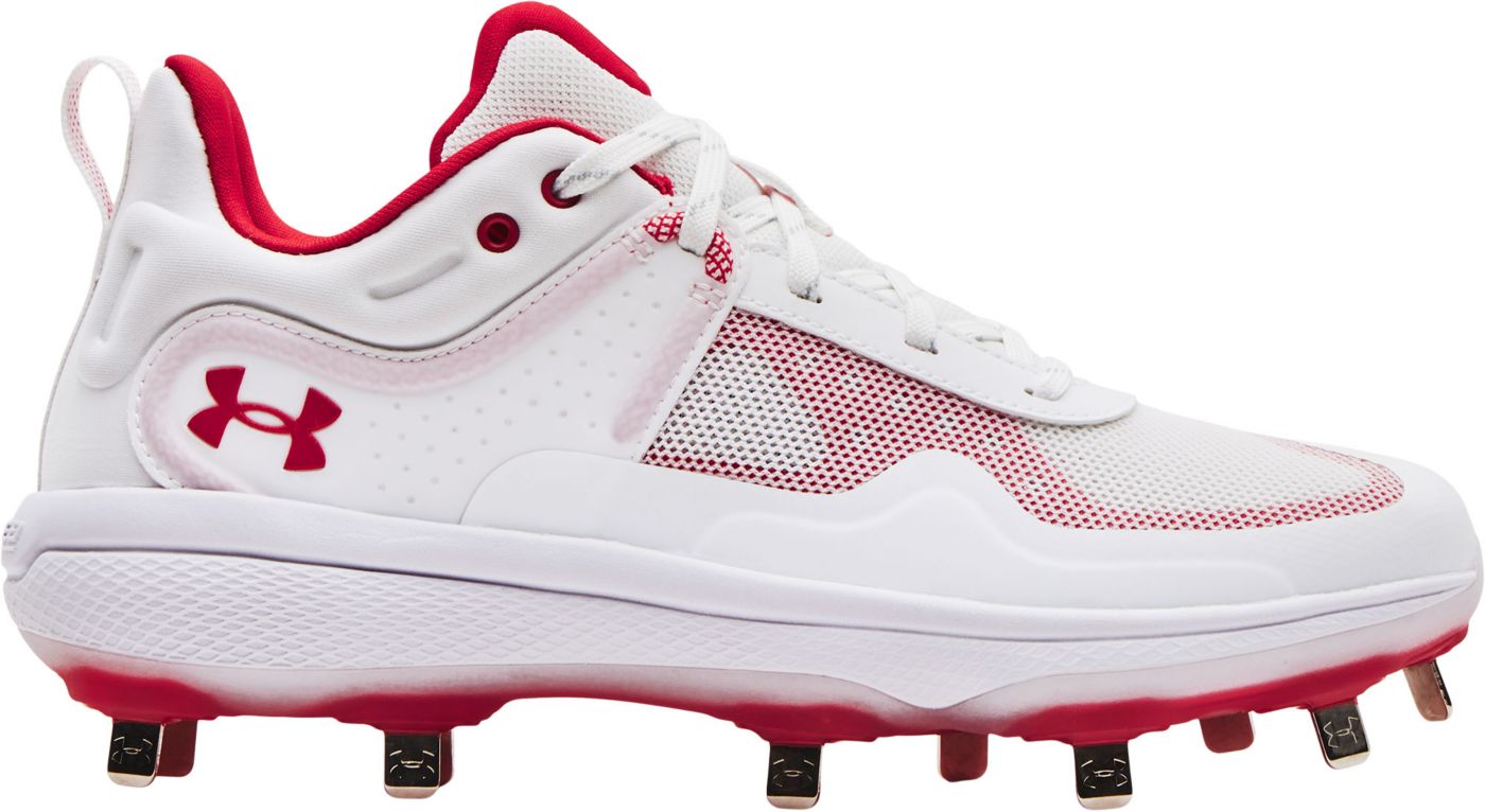 Under Armour Women s Glyde MT Softball Cleats White 7.5