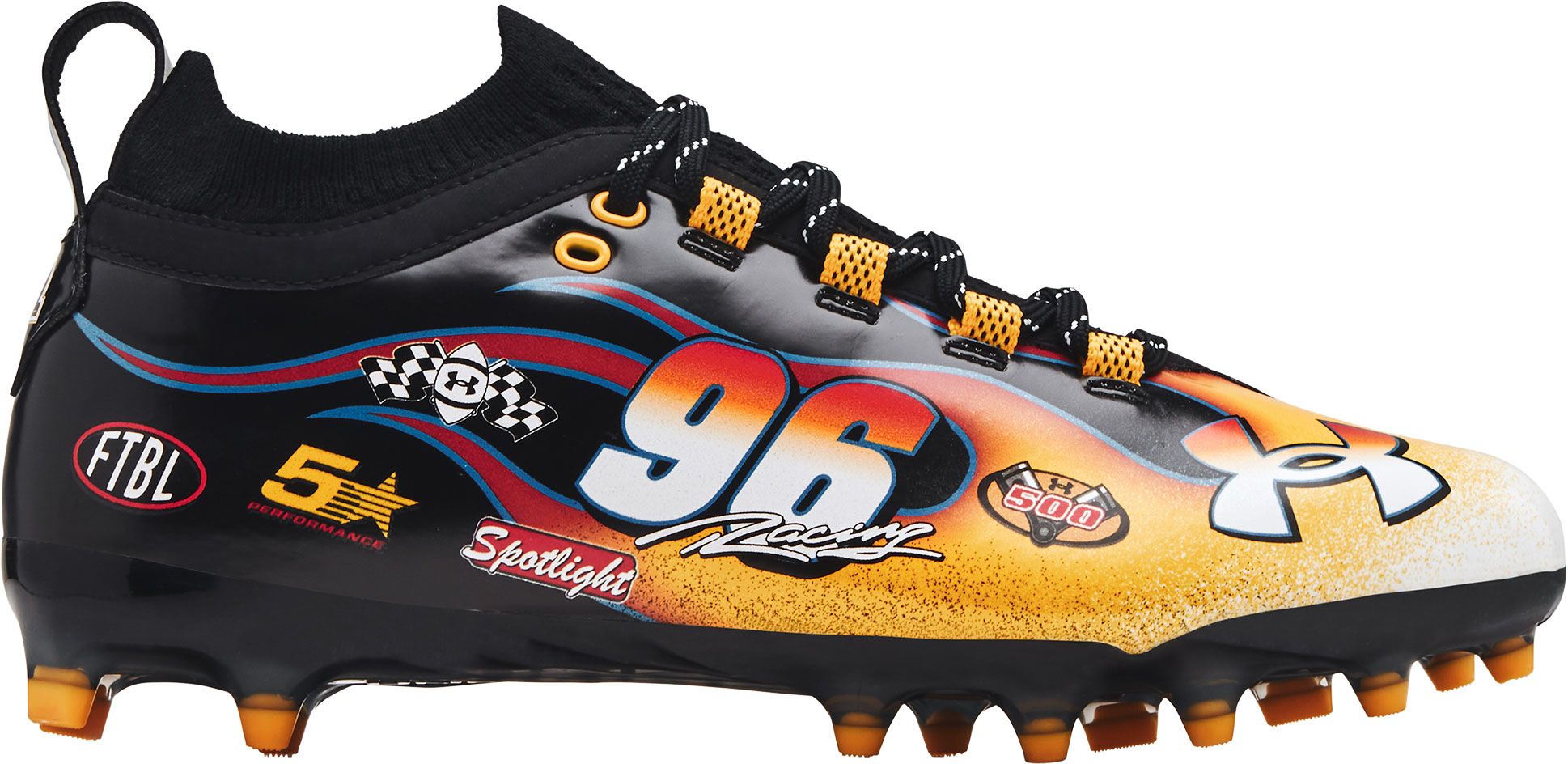 under armour yellow cleats