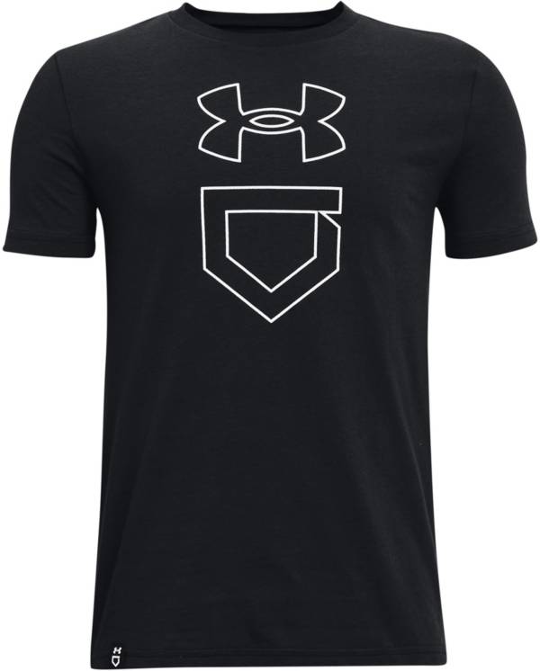 Under Armour t-shirt with tonal logo in black