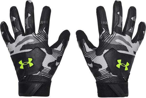 Black under armour batting hot sale gloves