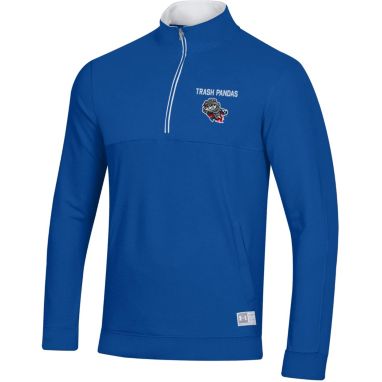 sorry, Under Armour Men's Rocket City Trash Pandas Royal Quarter-Zip Shirt is currently out of stock