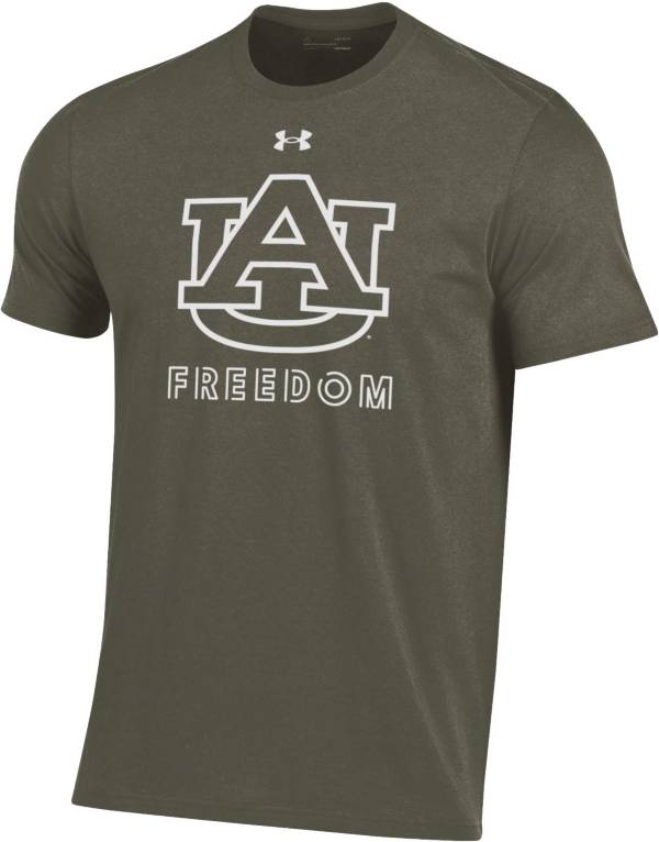 Under Armour Men's Auburn Tigers Beige 'Freedom' Performance Cotton T-Shirt product image