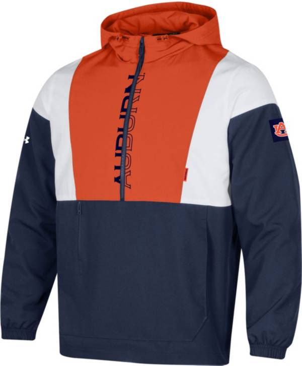 Under Armour Men's Auburn Tigers Blue Legacy Half-Zip Pullover Jacket