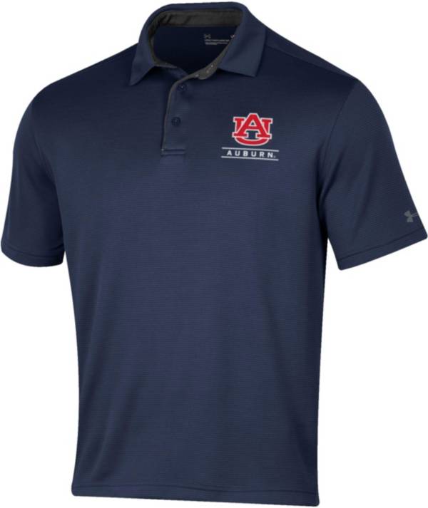 Under Armour Men's Auburn Tigers Blue Tech Polo