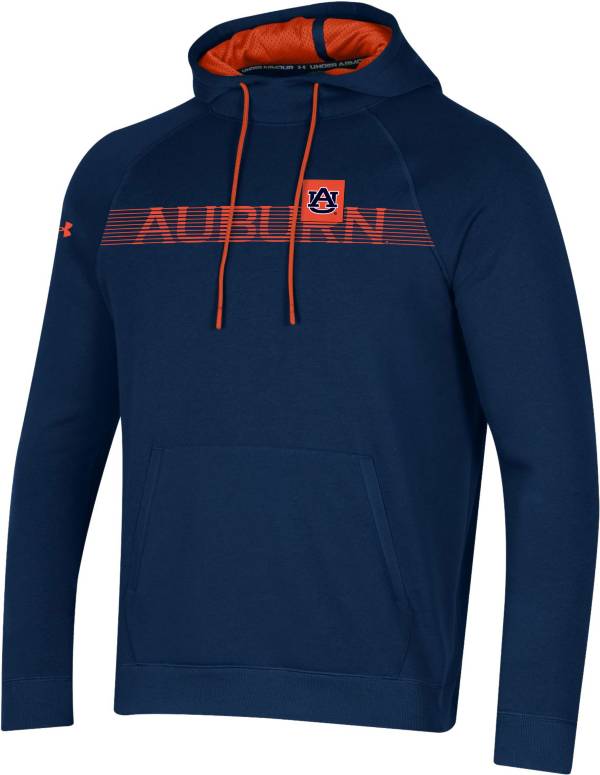 Under Armour Men's Auburn Tigers Blue Sideline Fleece Pullover Hoodie
