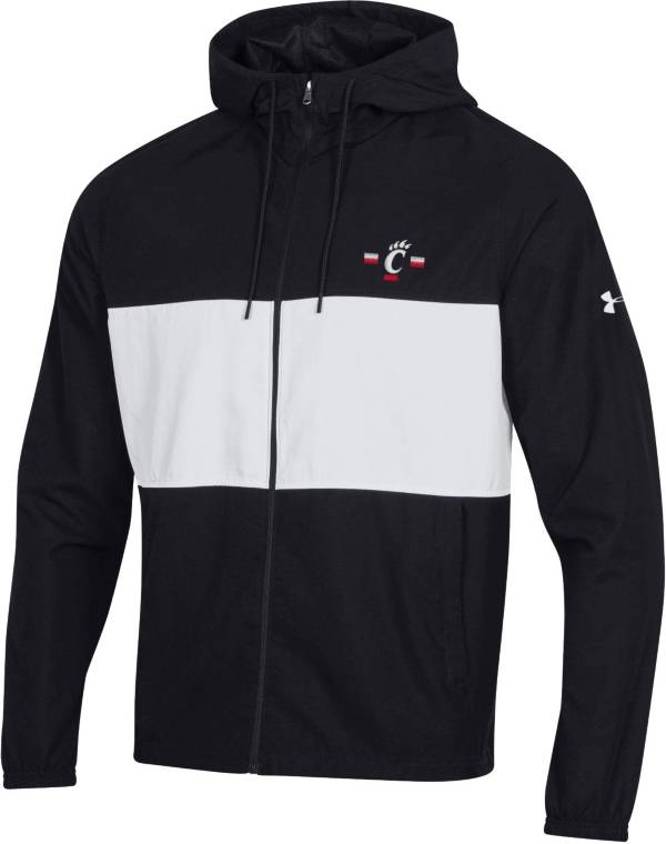 Under Armour Men's Cincinnati Bearcats Black Wind Full-Zip Jacket