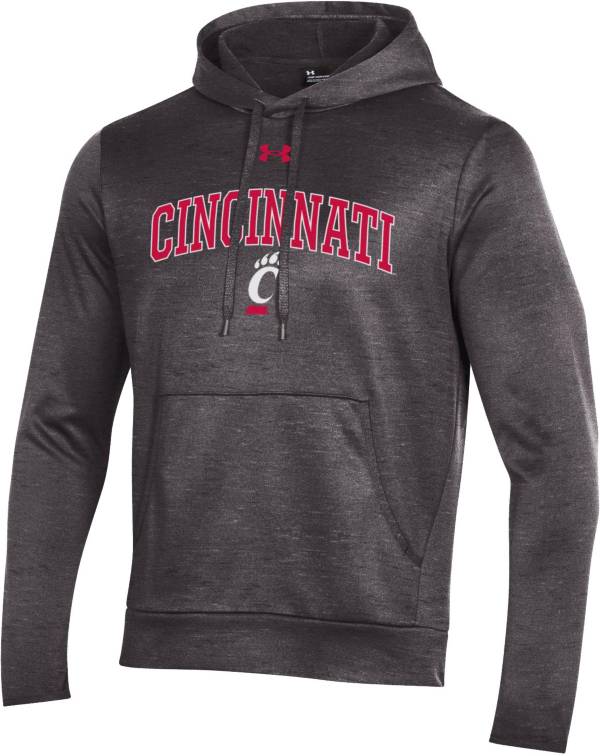 Under Armour Men's Cincinnati Bearcats Grey Armour Fleece Pullover Hoodie