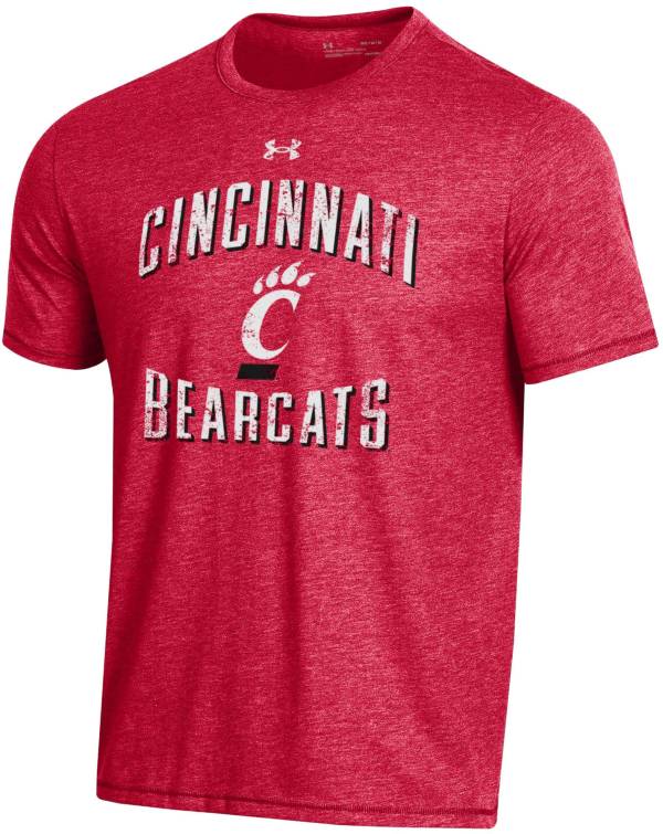 Under Armour Men's Cincinnati Bearcats Red Bi-Blend Performance T-Shirt