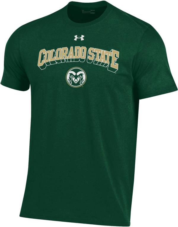 Under Armour Men's Colorado State Rams Green Performance Cotton T-Shirt