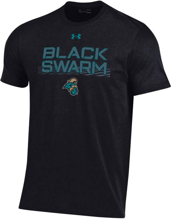 Under Armour Men's Coastal Carolina Chanticleers 'Color Out' Performance Cotton Black T-Shirt