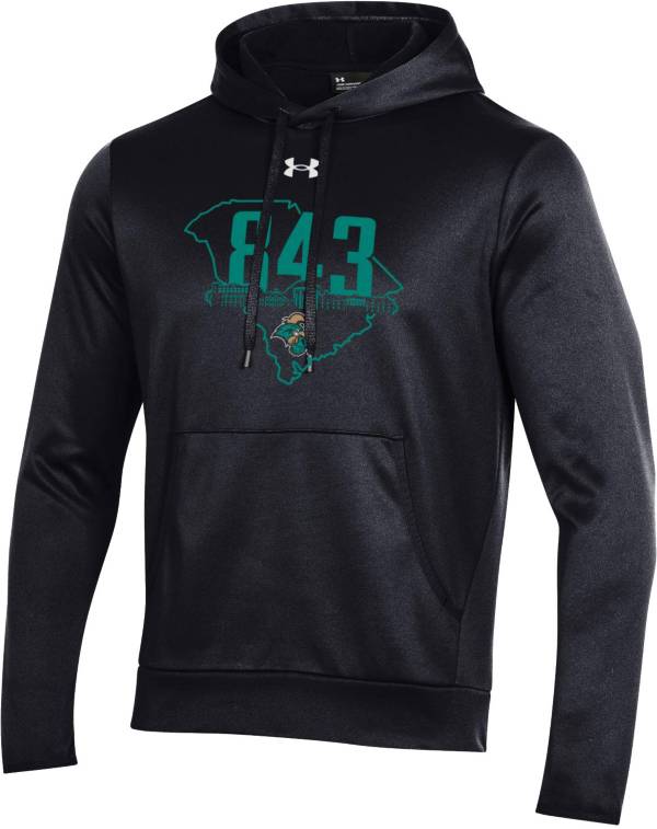 Under Armour Men's Coastal Carolina Chanticleers Black '843' Area Code Pullover Hoodie