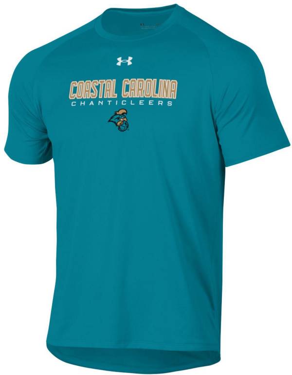 Under Armour Men's Coastal Carolina Chanticleers Teal Tech Performance T-Shirt