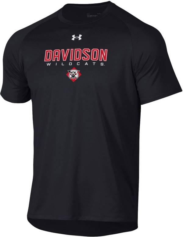 Under Armour Men's Davidson Wildcats Black Tech Performance T-Shirt product image