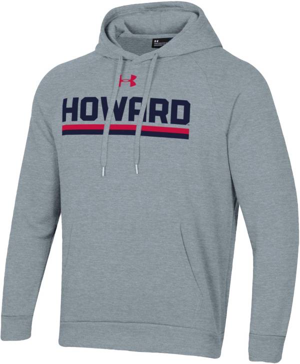 Under Armour Men's Howard Bison Grey All Day Fleece Pullover Hoodie