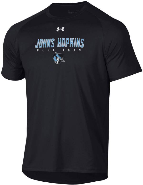 Under Armour Men's Johns Hopkins Blue Jays Black Tech Performance T-Shirt