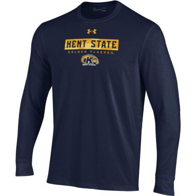 sorry, Under Armour Men's Kent State Golden Flashes Navy Blue Performance Cotton Long Sleeve T-Shirt is currently out of stock