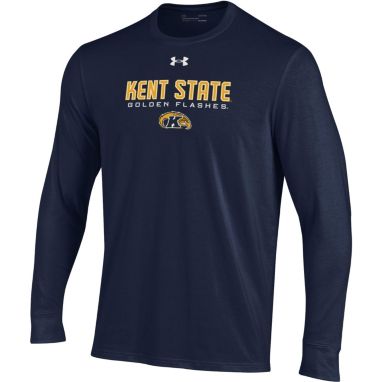sorry, Under Armour Men's Kent State Golden Flashes Navy Blue Performance Cotton Long Sleeve T-Shirt is currently out of stock