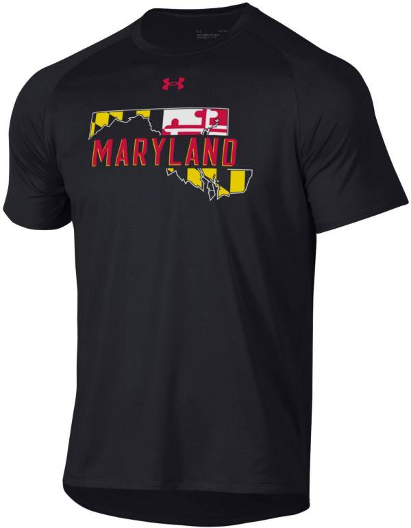 Under Armour Men's Maryland Terrapins Black 'Maryland Pride' Tech Performance T-Shirt product image