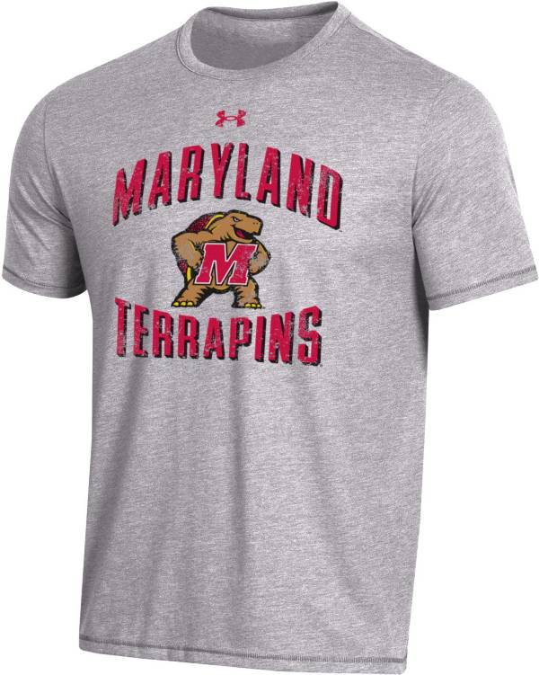 Under Armour Men's Maryland Terrapins Grey Bi-Blend Performance T-Shirt product image