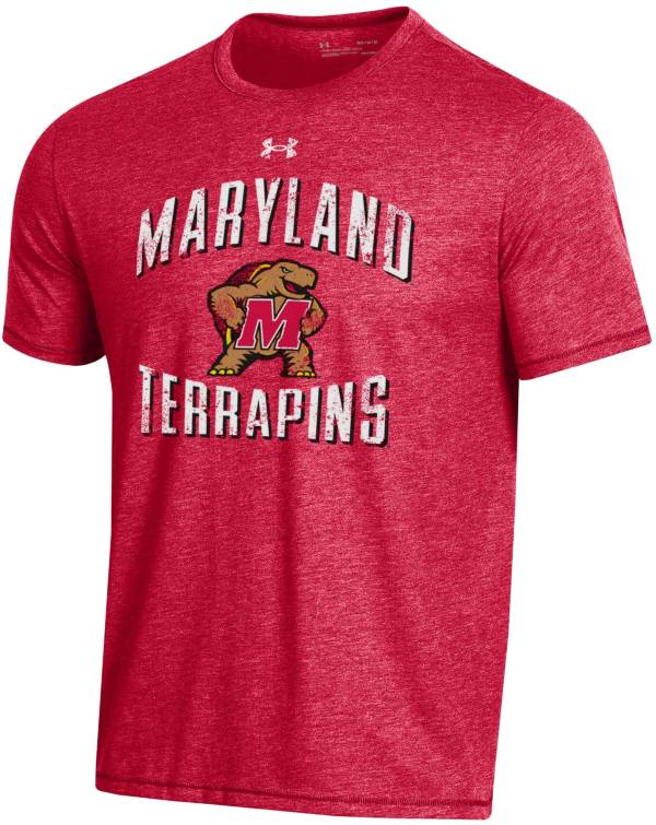 Under Armour Men's Maryland Terrapins Red Bi-Blend Performance T-Shirt product image