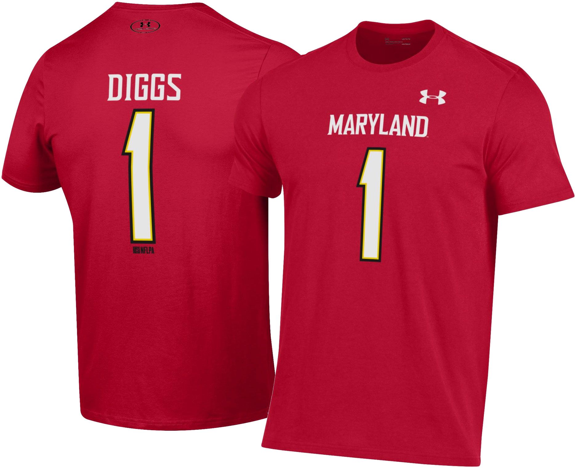 Under Armour Maryland University Stefon Diggs Large Mens Red