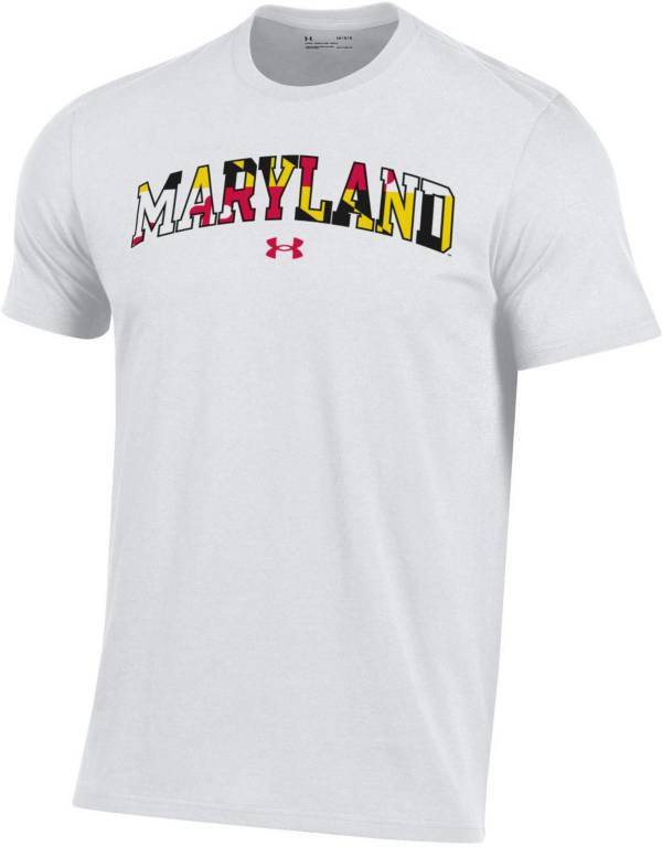 Under Armour Men's Maryland Terrapins White 'Maryland Pride' Performance  Cotton T-Shirt