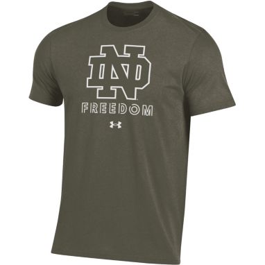 sorry, Under Armour Men's Notre Dame Fighting Irish Beige Freedom Performance Cotton T-Shirt is currently out of stock