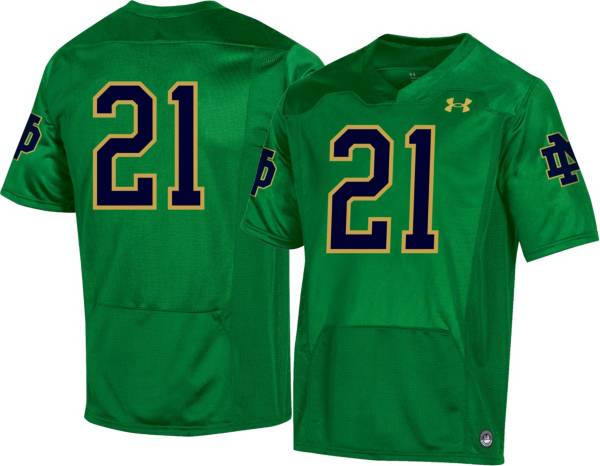 Under Armour Men's Notre Dame Fighting Irish #21 Green Replica Football Jersey