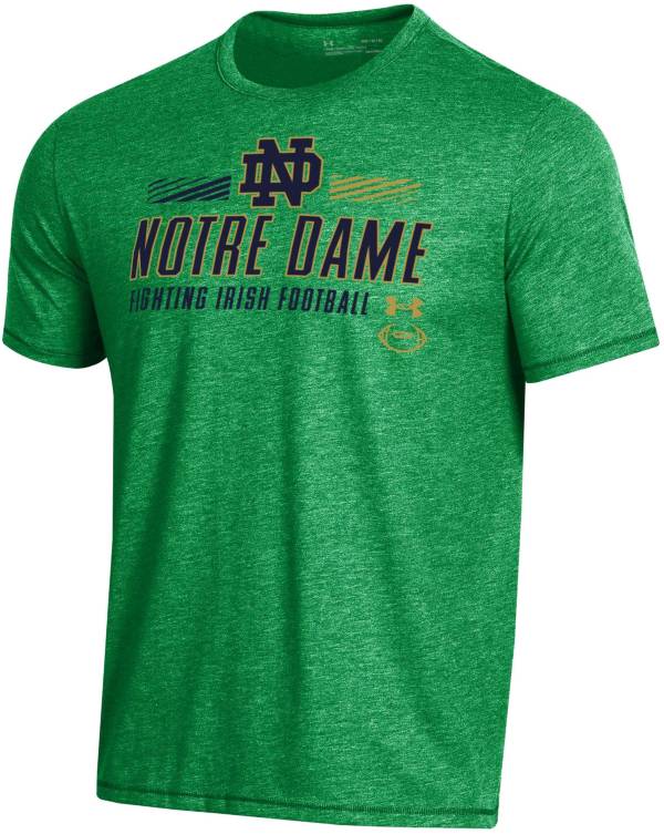 Under Armour Men's Notre Dame Fighting Irish Green Bi-Blend Performance T-Shirt product image