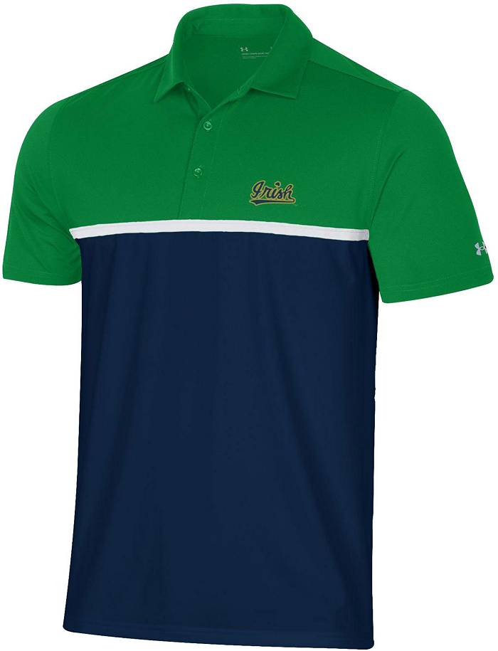Under Armour Men's Notre Dame Fighting Irish Green Gameday Polo