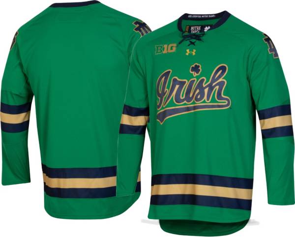 Under Armour Men's Notre Dame Fighting Irish Green Replica Hockey Jersey