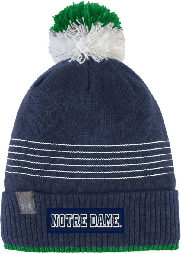 Under Armour Men's Notre Dame Fighting Irish Navy Pom Knit Beanie product image
