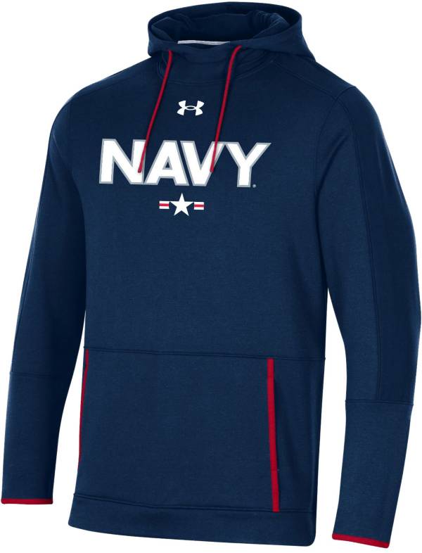 Under Armour Men's Navy Midshipmen Navy 'Fly Navy' Fleece Pullover Hoodie