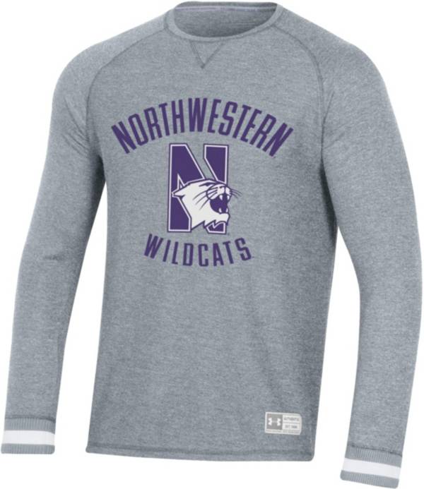 Under Armour Men's Northwestern Wildcats Grey Gameday Thermal Long Sleeve T-Shirt product image