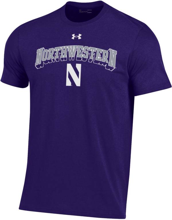 Under Armour Men's Northwestern Wildcats Purple Performance Cotton T-Shirt