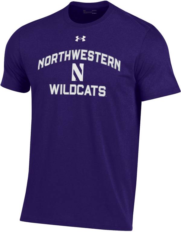 Under Armour Men's Northwestern Wildcats Purple Performance Cotton T-Shirt product image