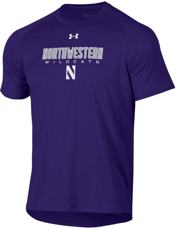 Under Armour Men's Northwestern Wildcats Purple Tech Performance T-Shirt product image