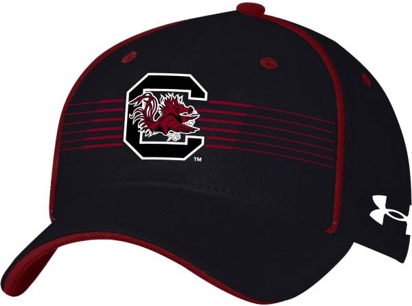 Under Armour Men's South Carolina Gamecocks Black Iso Chill Adjustable Hat