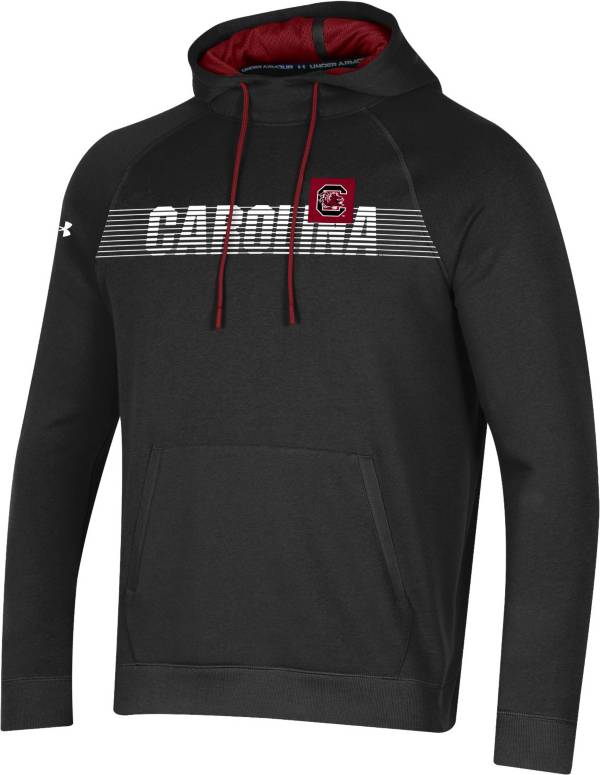 Under Armour Men's South Carolina Gamecocks Black Sideline Fleece Pullover Hoodie