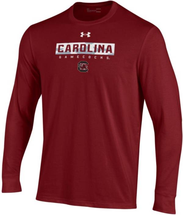 Under Armour Men's South Carolina Gamecocks Garnet Performance Cotton Long Sleeve T-Shirt