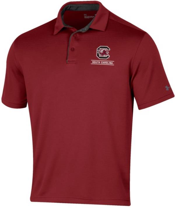 Under Armour Men's South Carolina Gamecocks Garnet Tech Polo