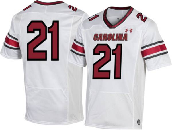 Under Armour Men's South Carolina Gamecocks #21 White Replica Football Jersey