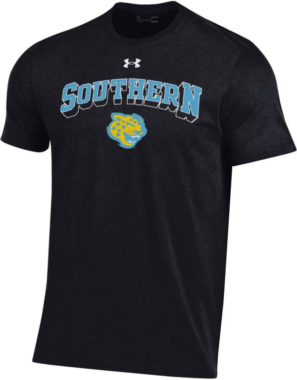 Under Armour Men's Southern University Jaguars Black Performance Cotton T-Shirt